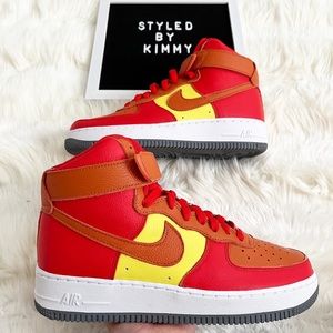 Nike Yellow High Top Sneakers 